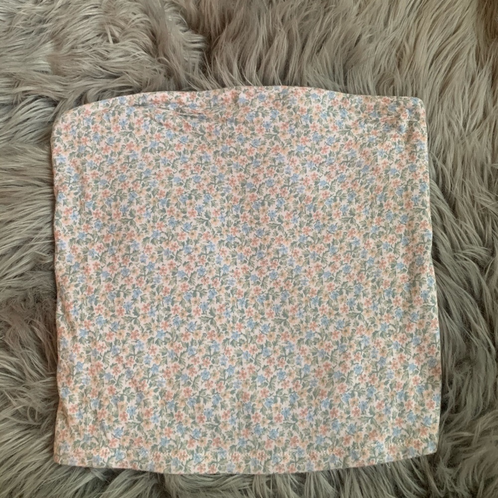Floral tube top